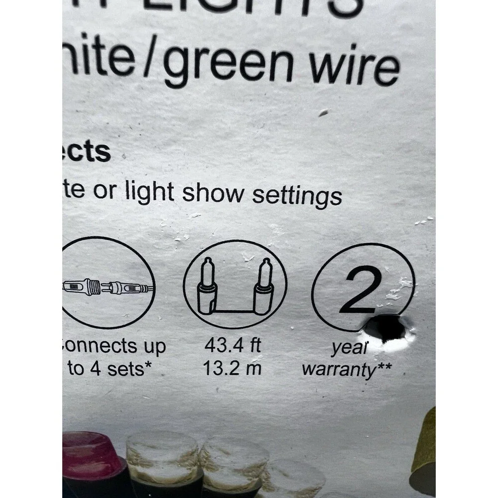 NEW GE COLOR CHOICE 150 COUNT LED DUAL COLOR RED WARM WHITE MICROBRIGHT LIGHTS